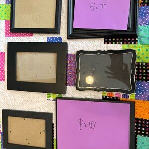 Set of 6 Black Picture Frames
